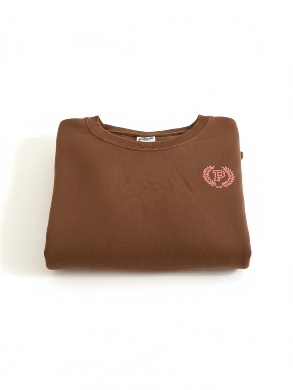 Victoria’s Secret PINK Brown Sweatshirt Crewneck Small Cozy - Picture 3 of 3
